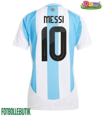 Argentina Lionel Messi #10 Hemmatröja Kvinnor Copa America 2024 Kortärmad